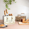 Haden Salcombe Cream And Copper 4 Slice Toaster Kitchen & Home Small Appliances