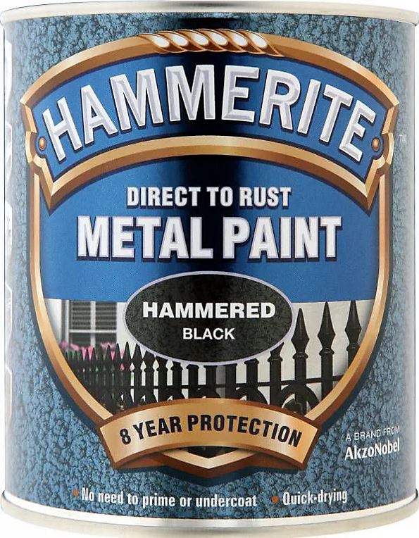 Hammerite 750ml Metal Paint - Hammered Black
