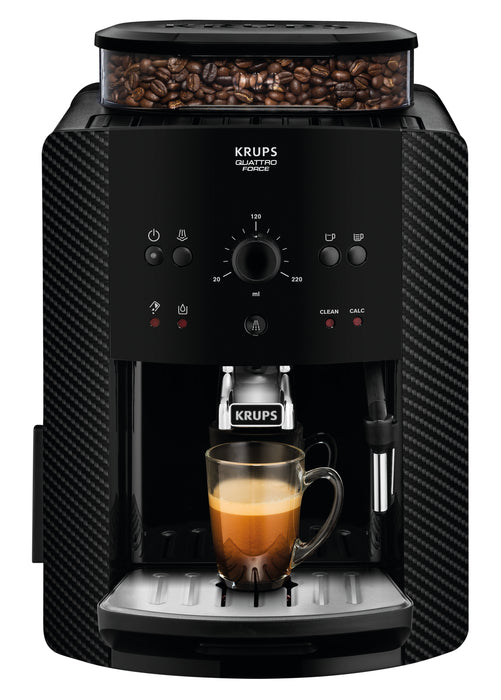 Krups Arabica Bean To Cup Coffee Machine, EA811K40 - Black, Carbon