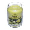 Prices Candles Scented Large Jar - Lime & Basil Special Offers Discounts Kitchen Home / Tealights