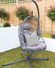 Royalcraft Grey Relaxer Hanging Egg Pod Chair