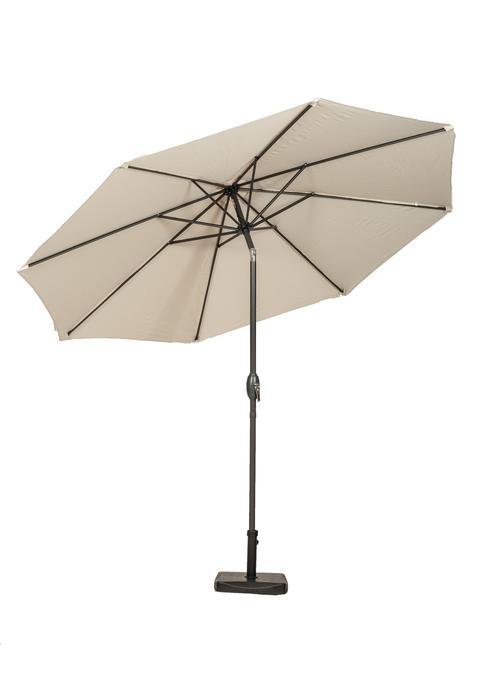 RoyalCraft-parasol-beige-cream-ivory-Grey-Powder-Coated-Pole-Parasol-Ivory-2.5m-Crank-&-Tilt