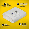 Zanussi Double Electric Heated Blanket with 9 Heat Settings and Timer - EX DEMO MODEL