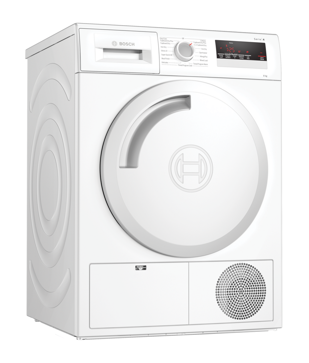 Bosch WTN83201GB Series 4 B Rated 8Kg Condenser Tumble Dryer White