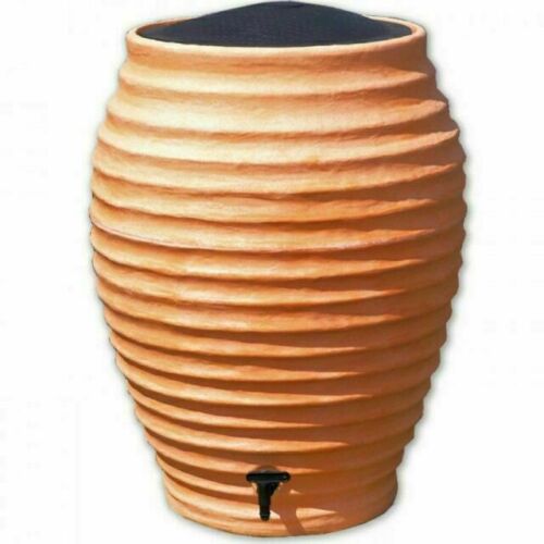 Ward Terracotta Beehive Water Butt with Lid and Tap - 150 Litre