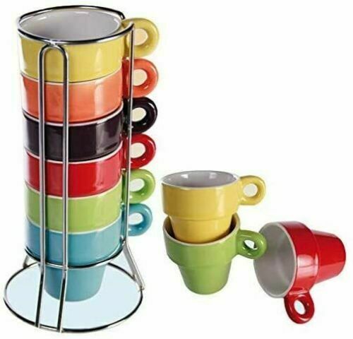 Universal-Stackable-Set-of-6-Espresso-Coffee-Ceramic-Mugs-&-Stand