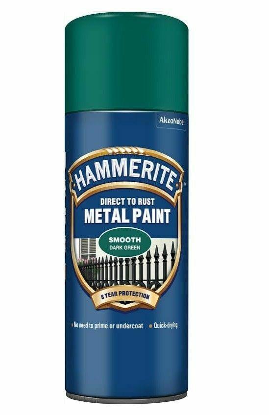 Hammerite-Direct-To-Rust-Smooth-Aerosol-Spray-Paint-Dark-Green
