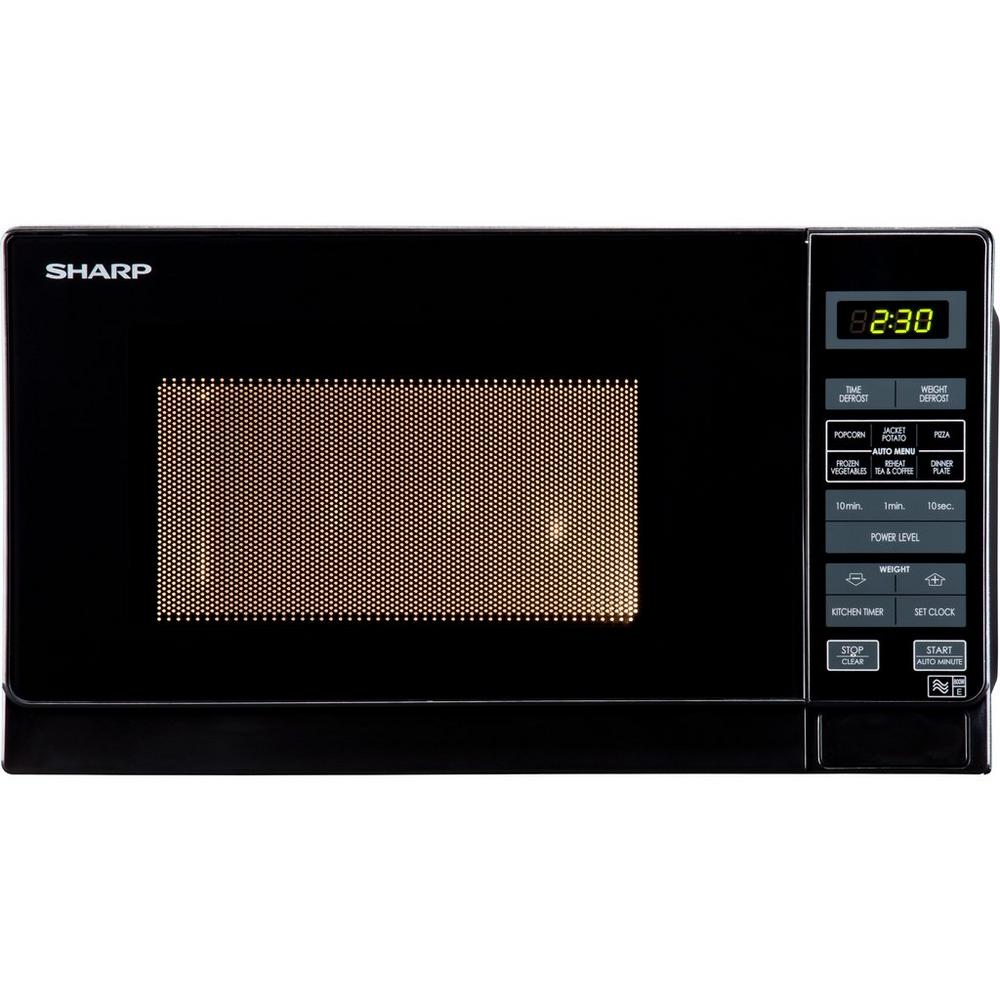 Sharp R272KM Black Solo 800W Microwave Oven with 20L Capacity
