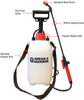 Spear & Jackson Pump Action Pressure Sprayer 5 L Garden Diy Gardening Accessories