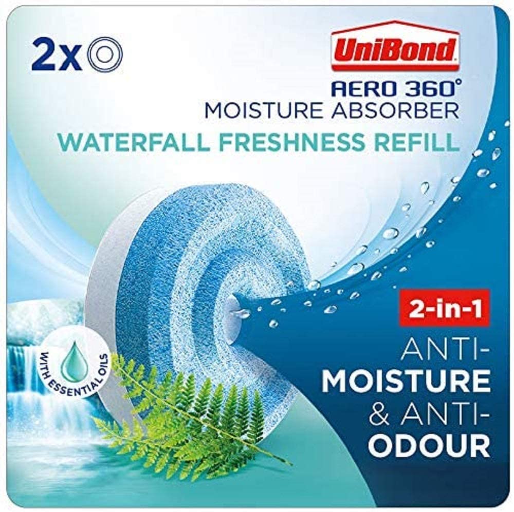 Unibond-Aero-360-Moisture-Absorber-Waterfall-Freshness-Refill-Tabs-(2x-450g)